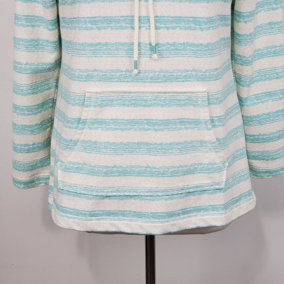Sonoma Striped Kangaroo Pocket Sweatshirt Top Size M - Picture 4 of 12